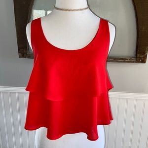 Paper Crane flowy crop top